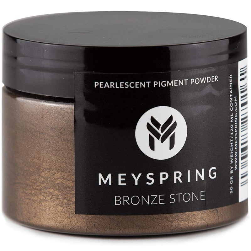 MEYSPRING Bronze Stone Epoxy Resin Color Pigment - 50g - Mica Powder for Epoxy - Image 1